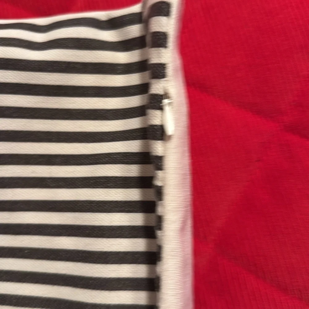 Pillow Cover Striped Denim Leather Like Custom